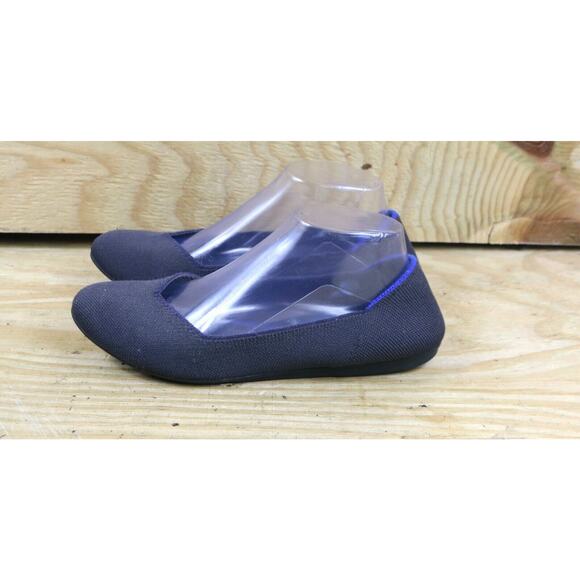 Rothy's Flats Womens 9 Black Ballet Flats Round Toe Slip Ons Shoes - Picture 1 of 7